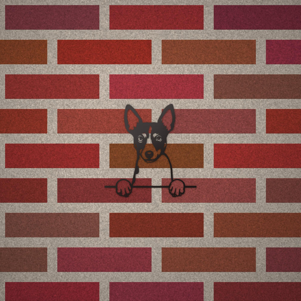 Rat Terrier Dog Lover Gift Metal Dog Sign — alternate angle