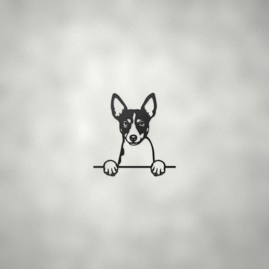 Rat Terrier Dog Lover Gift Metal Dog Sign — alternate angle