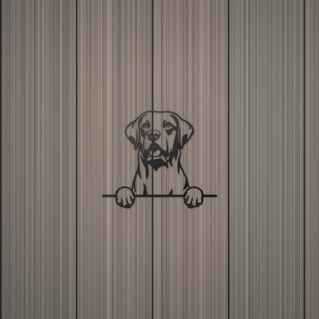 Chesapeake Bay Retriever Dog Lover Gift Metal Dog Sign — detail view