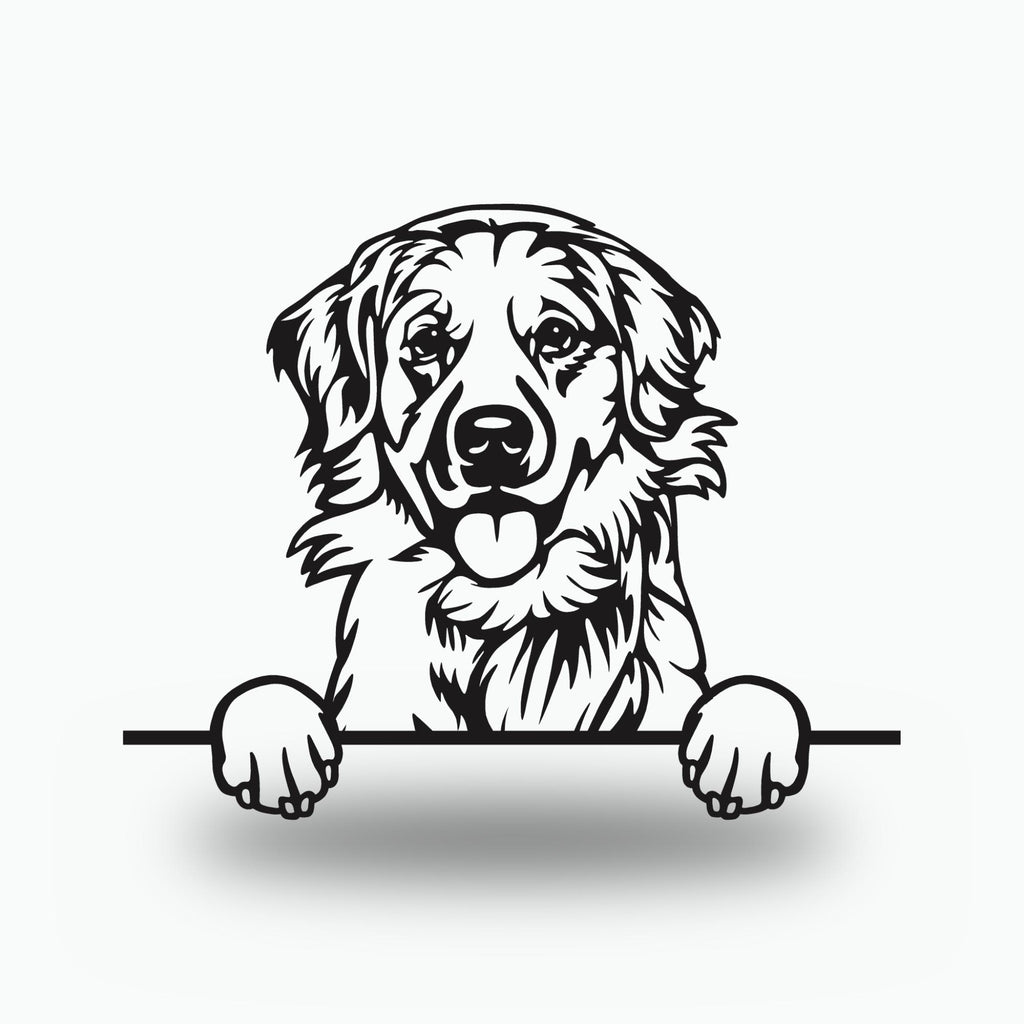 Labrador Retriever - Alternate Art Dog Lover  Metal Dog Sign — front view on white background