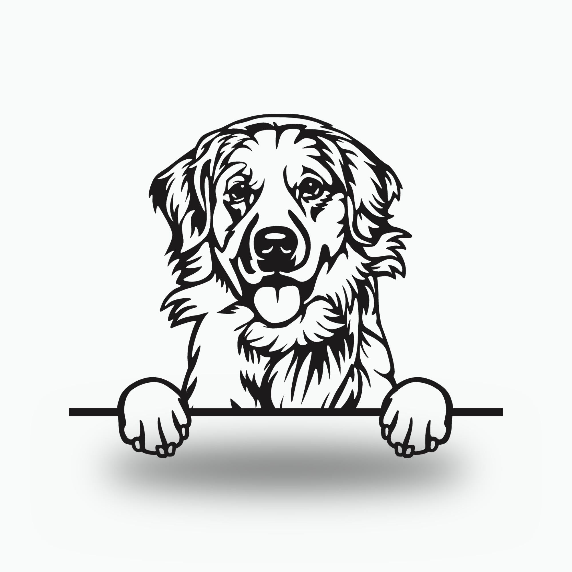 Labrador Retriever - Alternate Art Dog Lover  Metal Dog Sign — front view on white background