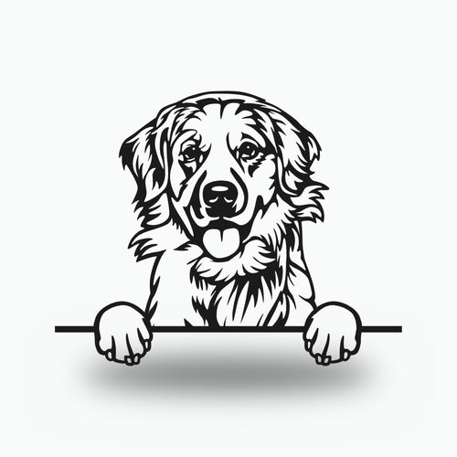 Labrador Retriever - Alternate Art Dog Lover  Metal Dog Sign — front view on white background