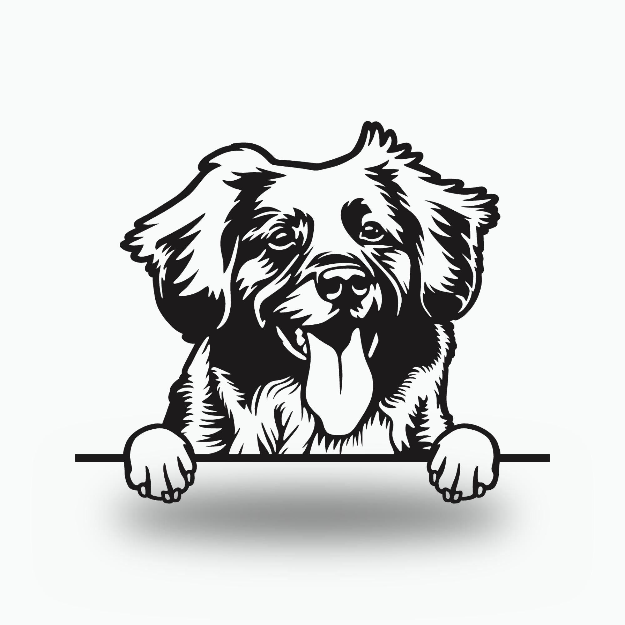 Nova Scotia Duck Tolling Retriever Dog Lover  Metal Dog Sign — front view on white background