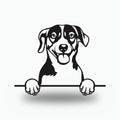 Russell Terrier Dog Lover Gift Metal Dog Sign — front view on white background