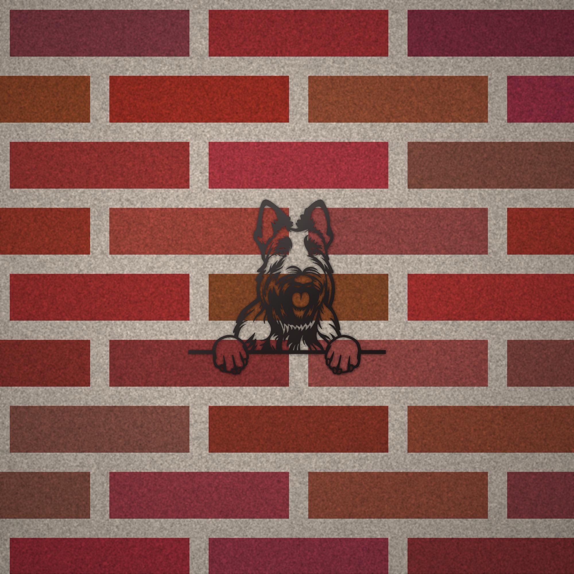 Scottish Terrier Dog Lover Gift Metal Dog Sign — alternate angle