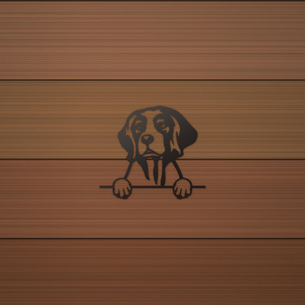 Irish Red and White Setter Dog Lover Gift Metal Dog Sign — alternate angle