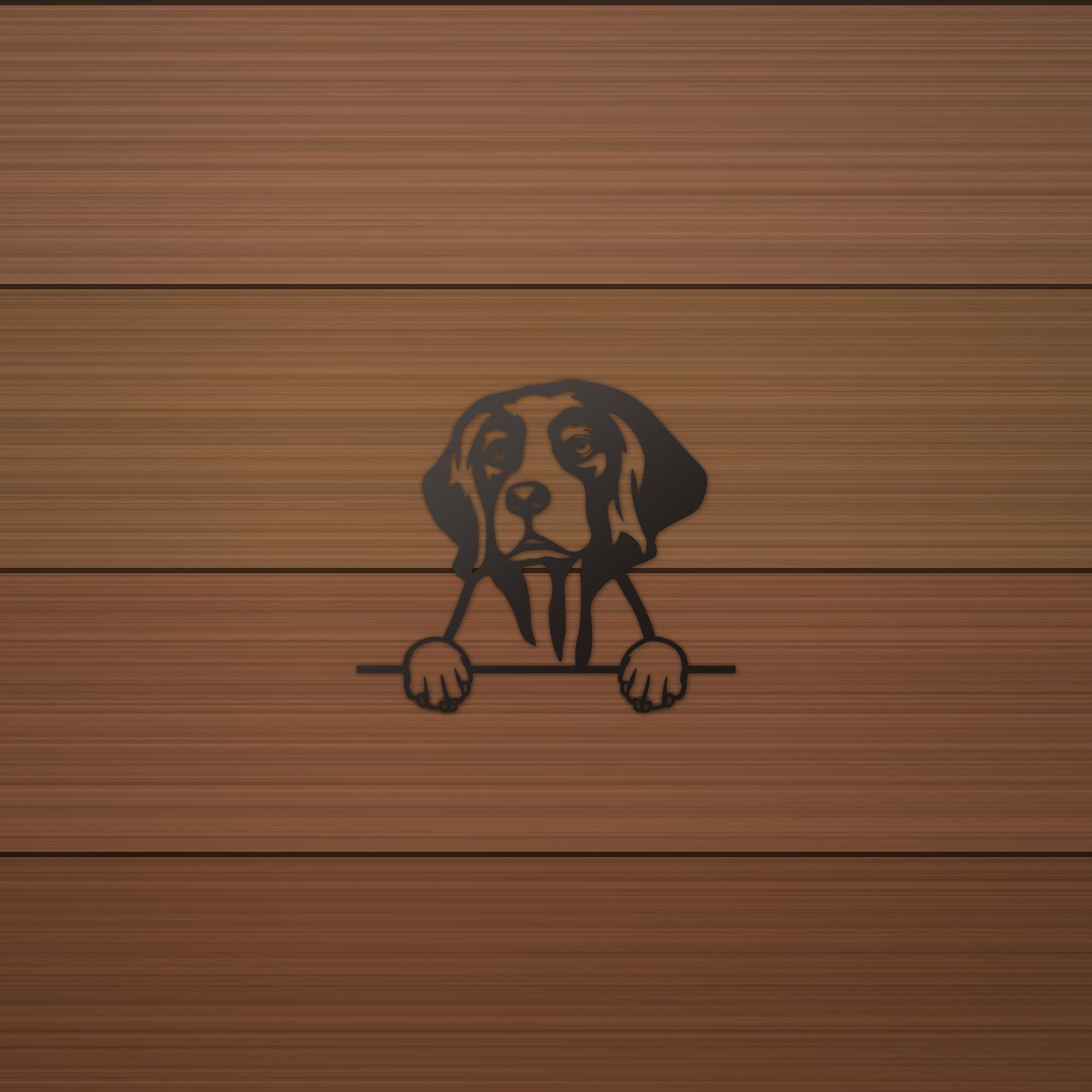 Irish Red and White Setter Dog Lover Gift Metal Dog Sign — alternate angle