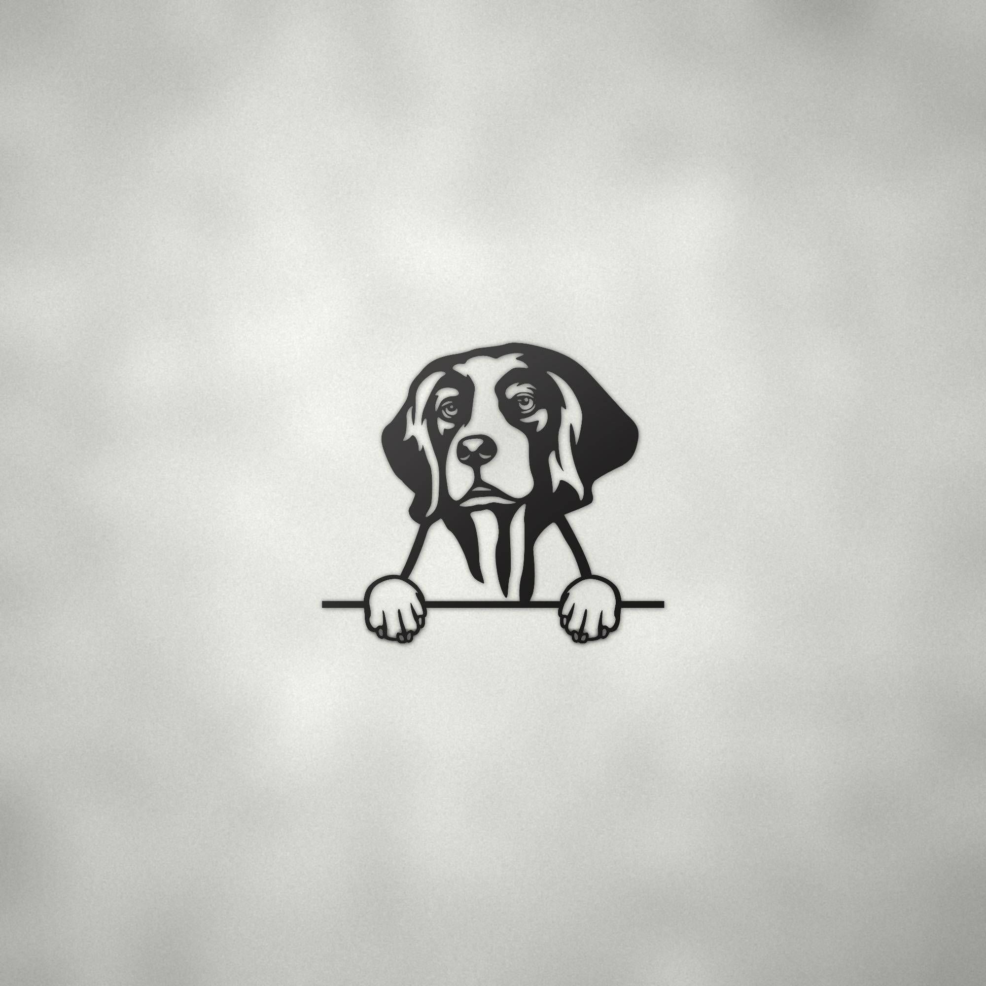Irish Red and White Setter Dog Lover Gift Metal Dog Sign — alternate angle