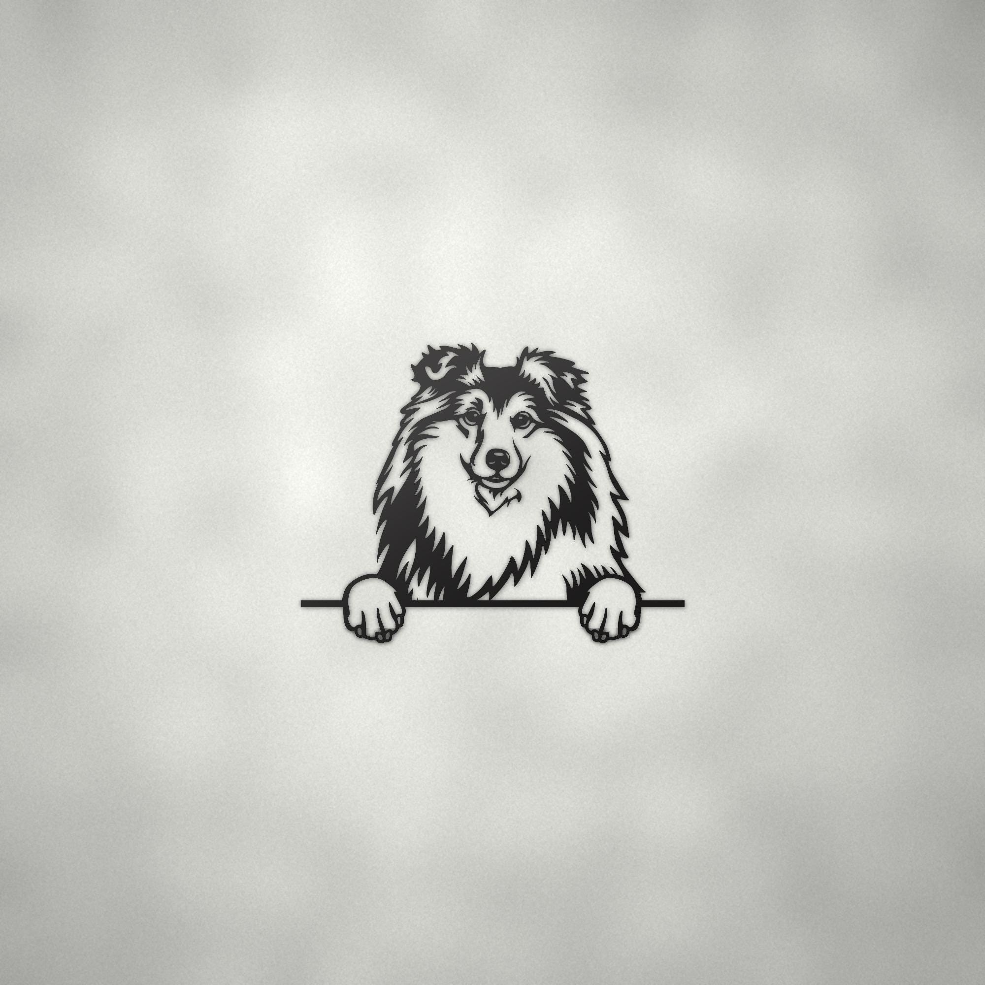 Shetland Sheepdog Dog Lover Gift Metal Dog Sign — alternate angle