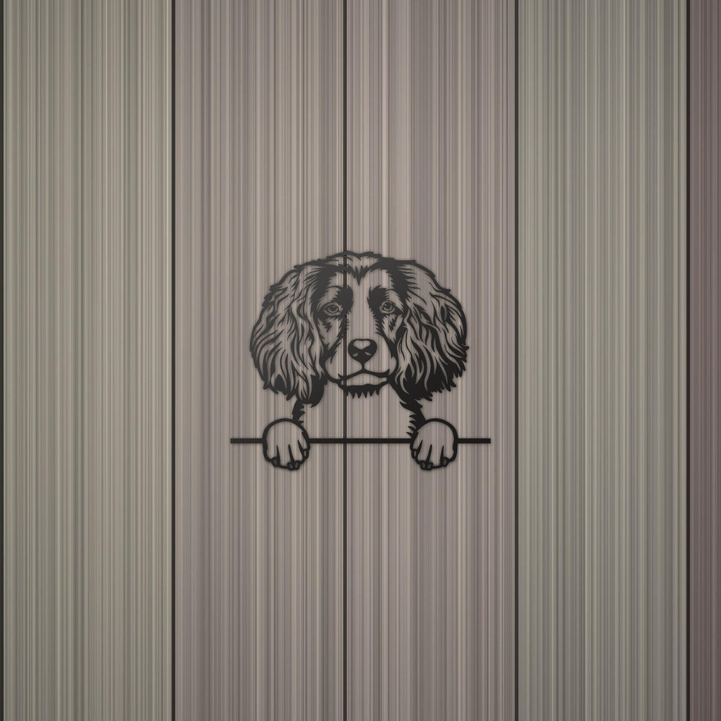 Boykin Spaniel Dog Lover Gift Metal Dog Sign — detail view
