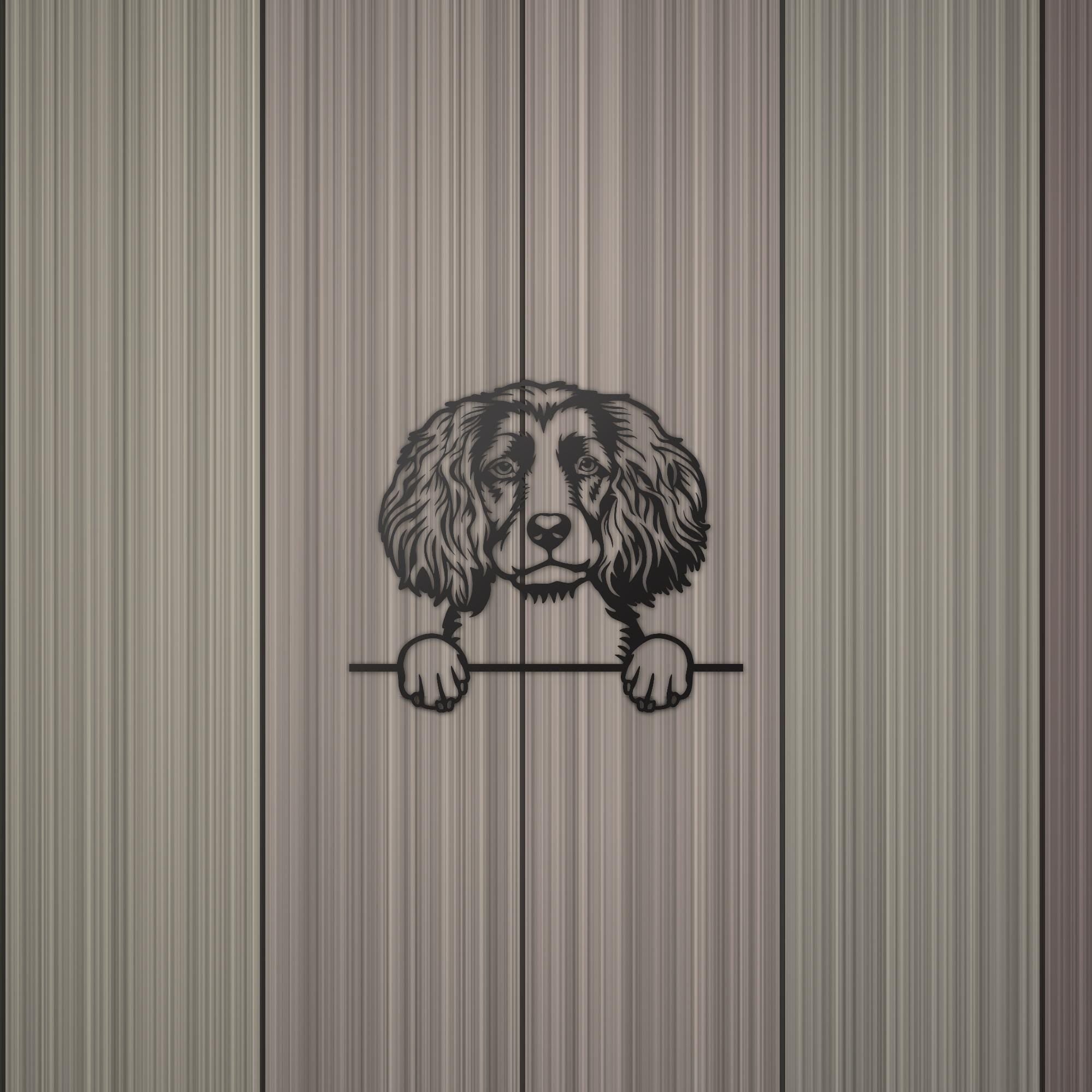 Boykin Spaniel Dog Lover Gift Metal Dog Sign — detail view