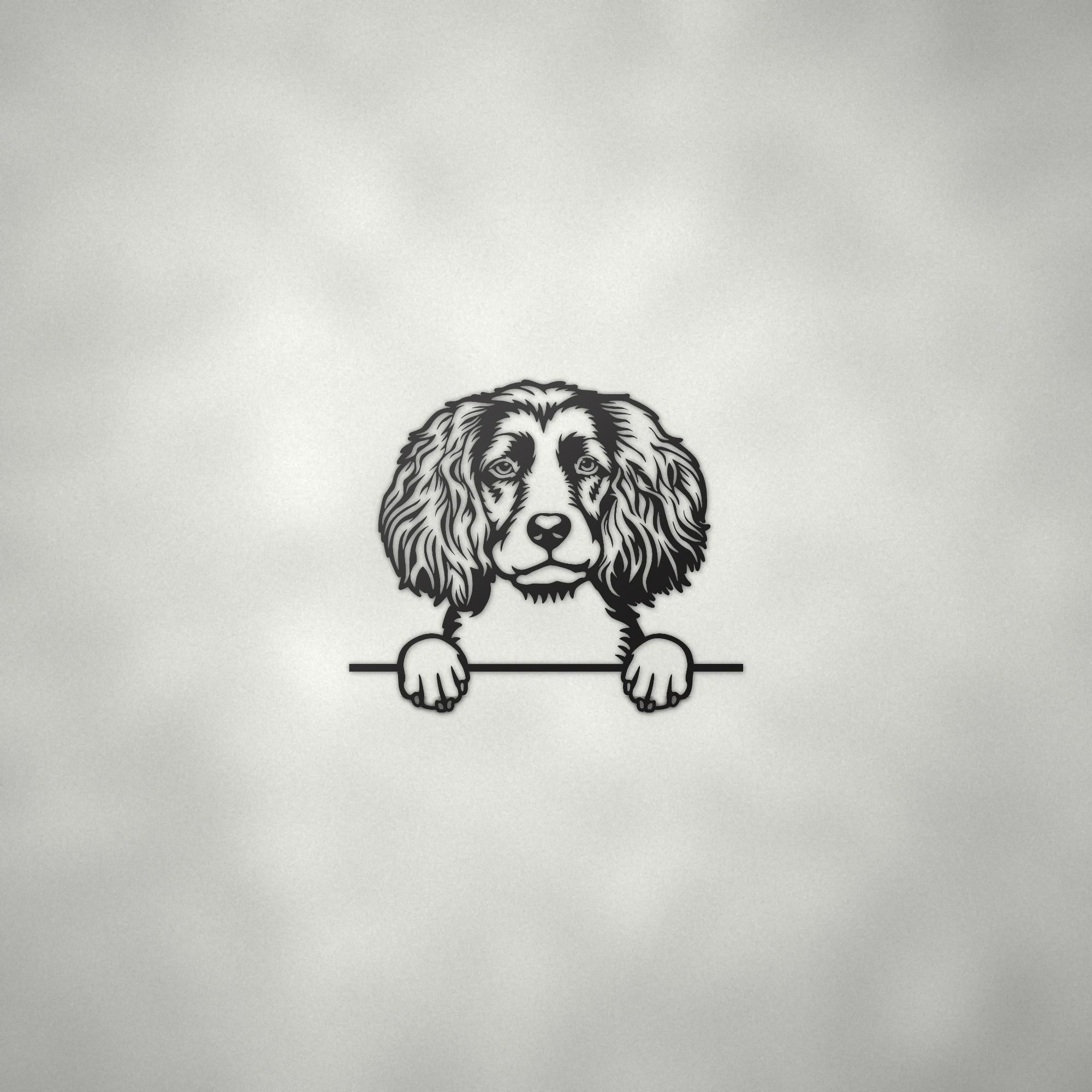 Boykin Spaniel Dog Lover Gift Metal Dog Sign — alternate angle