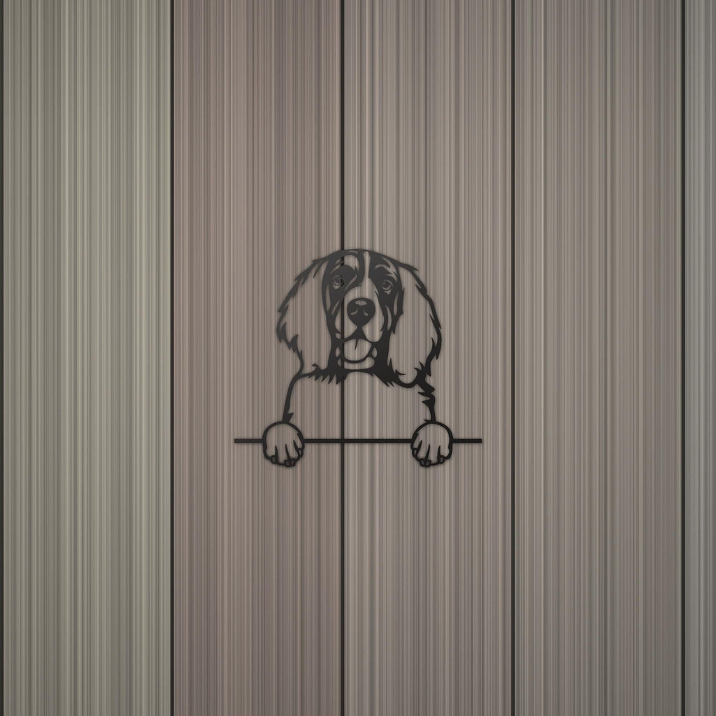 English Springer Spaniel Dog Lover Gift Metal Dog Sign — detail view