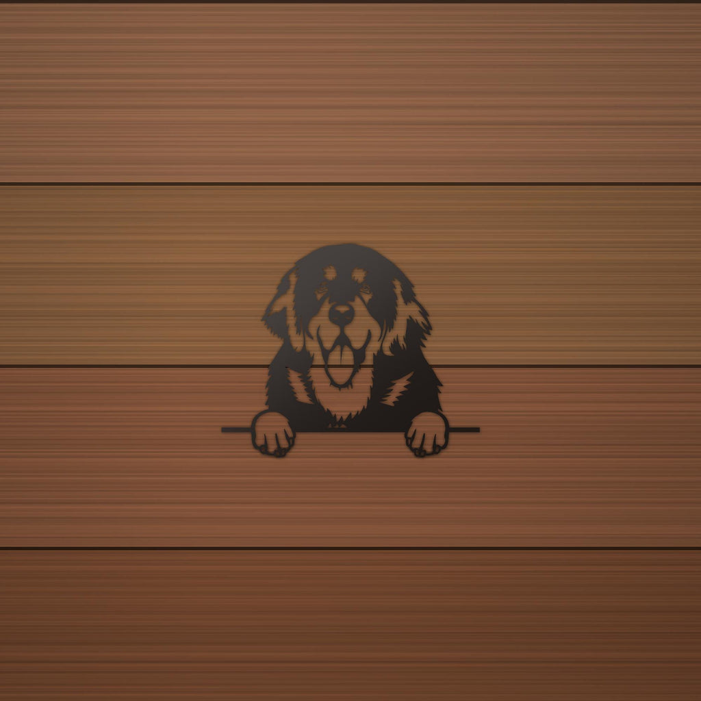 Tibetan Mastiff Dog Lover Gift Metal Dog Sign — alternate angle
