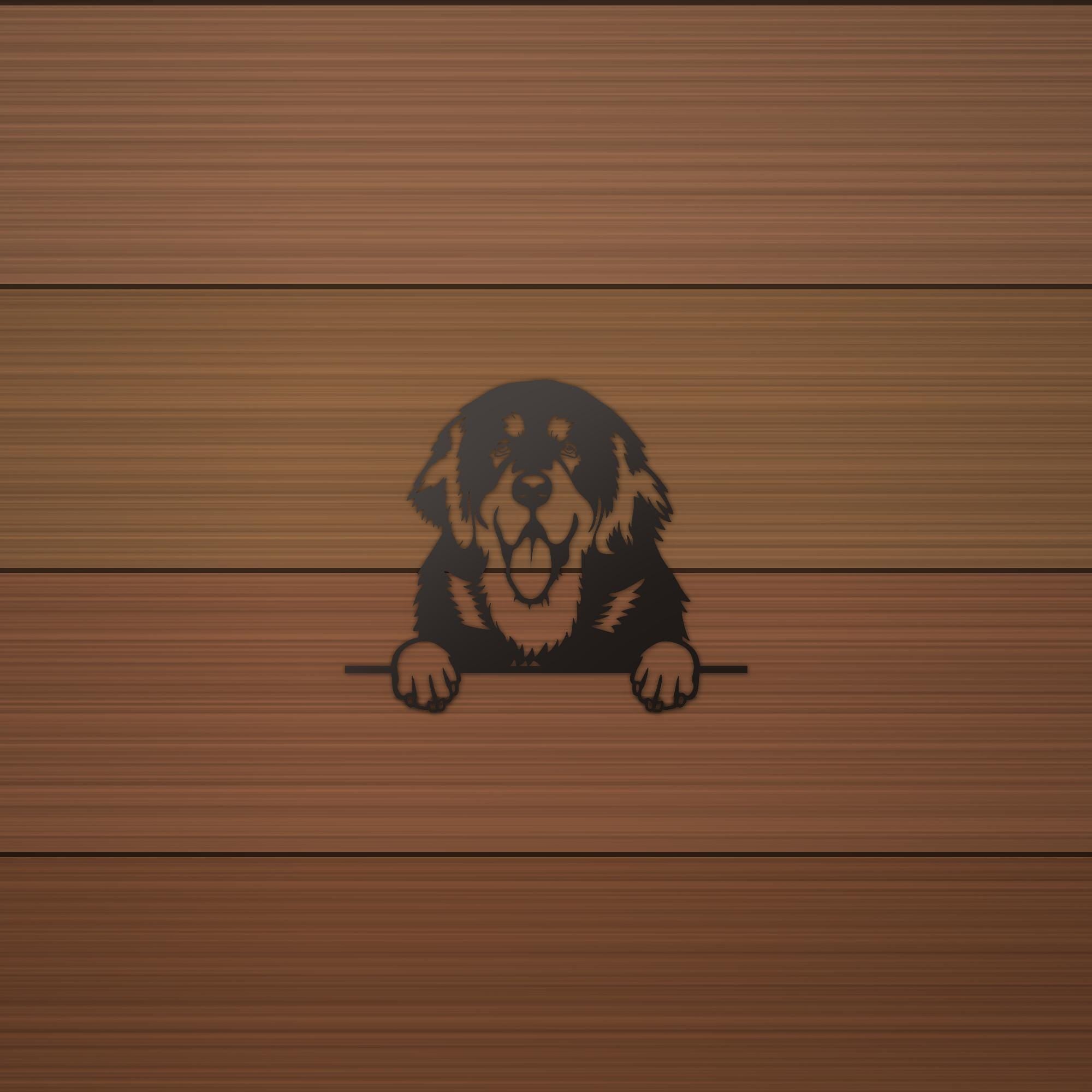 Tibetan Mastiff Dog Lover Gift Metal Dog Sign — alternate angle