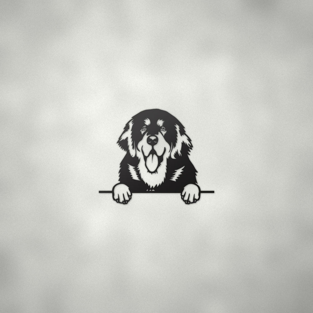 Tibetan Mastiff Dog Lover Gift Metal Dog Sign — alternate angle