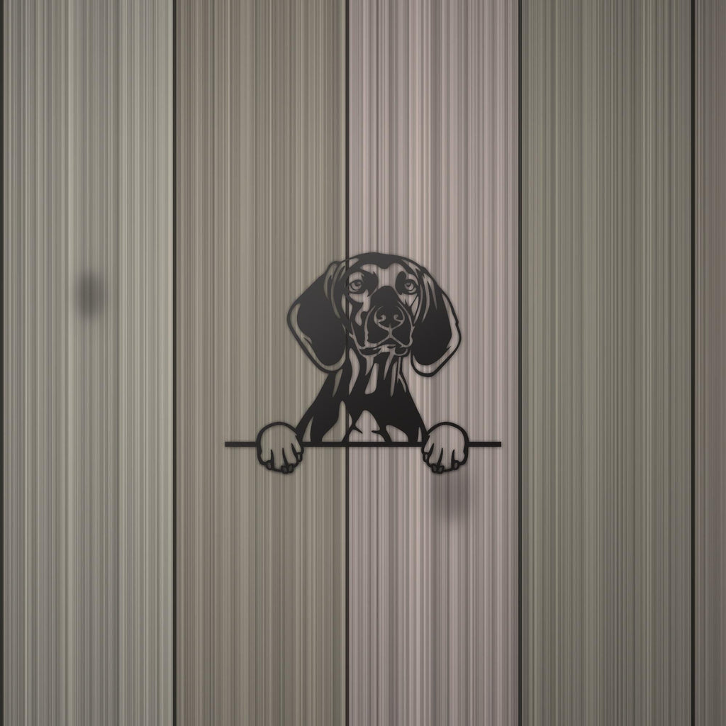 Vizsla Dog Lover Gift Metal Dog Sign — detail view