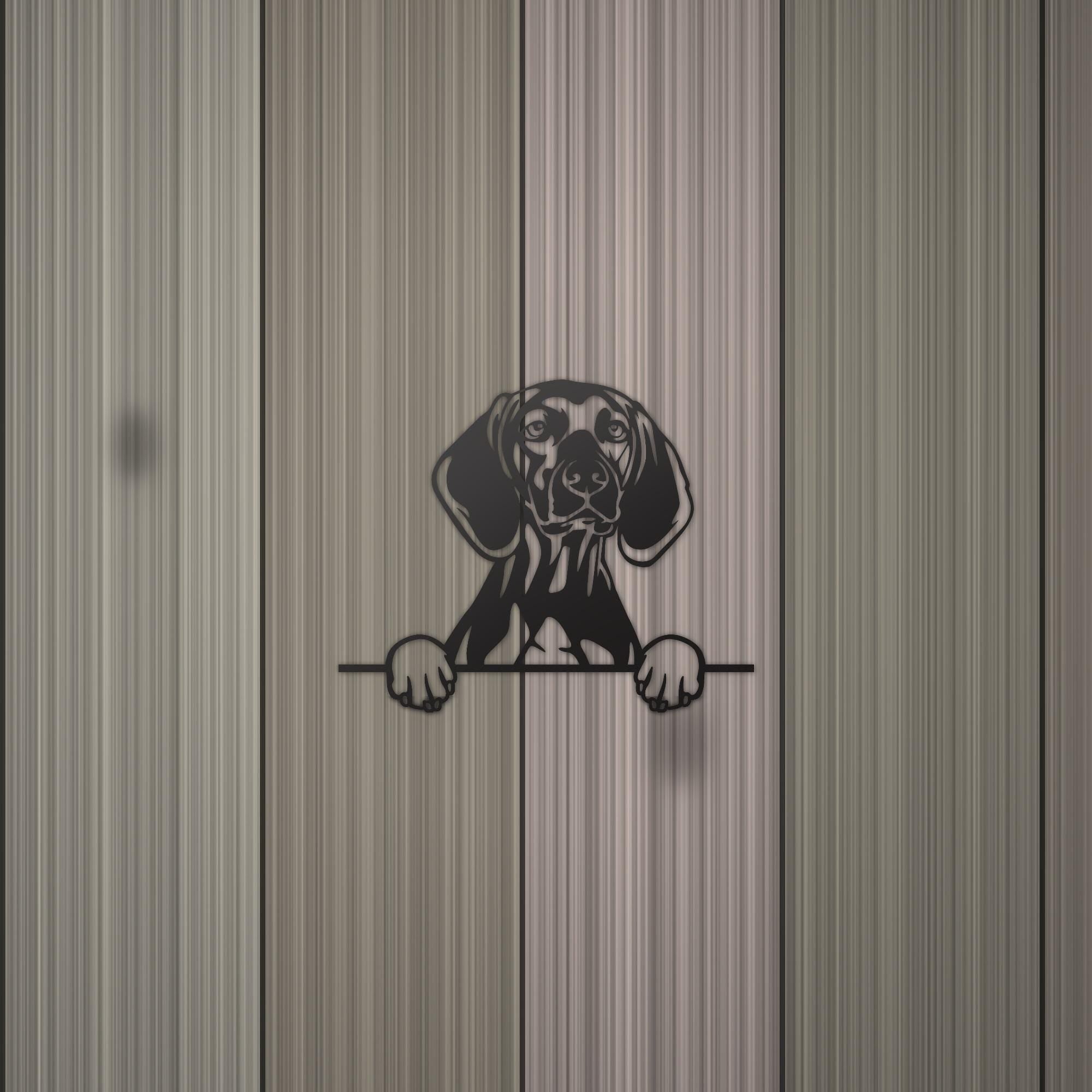 Vizsla Dog Lover Gift Metal Dog Sign — detail view