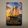 Gloucester Fishing Schooner Metal Wall Art, Aluminum Sign, Gloucester Massachusetts Nautical Decor, Sailboat Wall Hanging, Coastal Gift