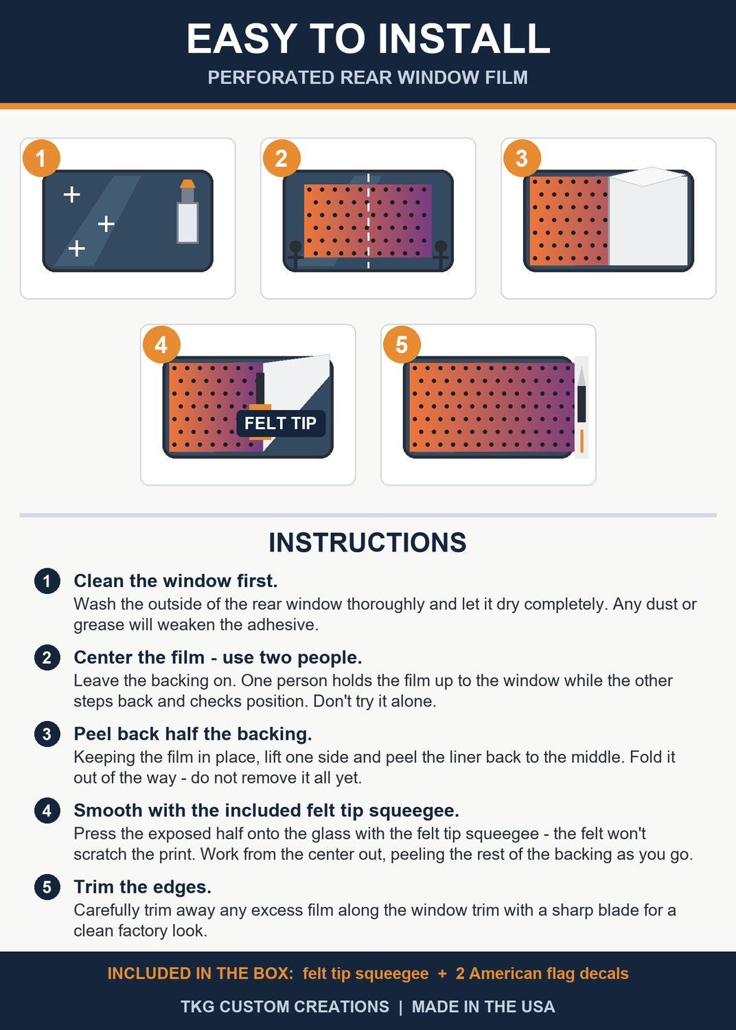 Install instructions included