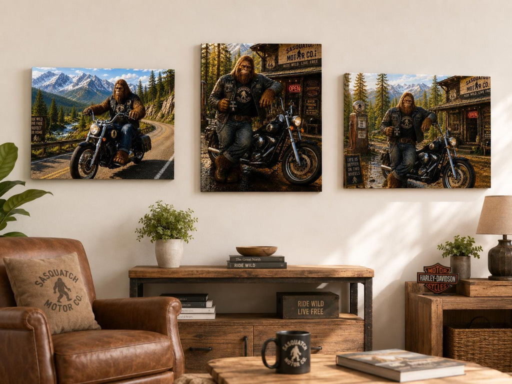 Baseball Bigfoot Canvas Print Canvas Print — alternate angle