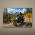Mountain Bike Bigfoot Aluminum Sign Bigfoot Aluminum Sign — front view on white background