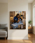Nurse Bigfoot Canvas Print Canvas Print — front view on white background