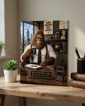 Office Bigfoot Canvas Print Canvas Print — front view on white background