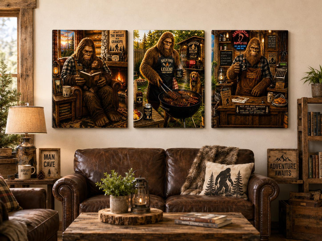 Rodeo Bigfoot Canvas Print Canvas Print — alternate angle