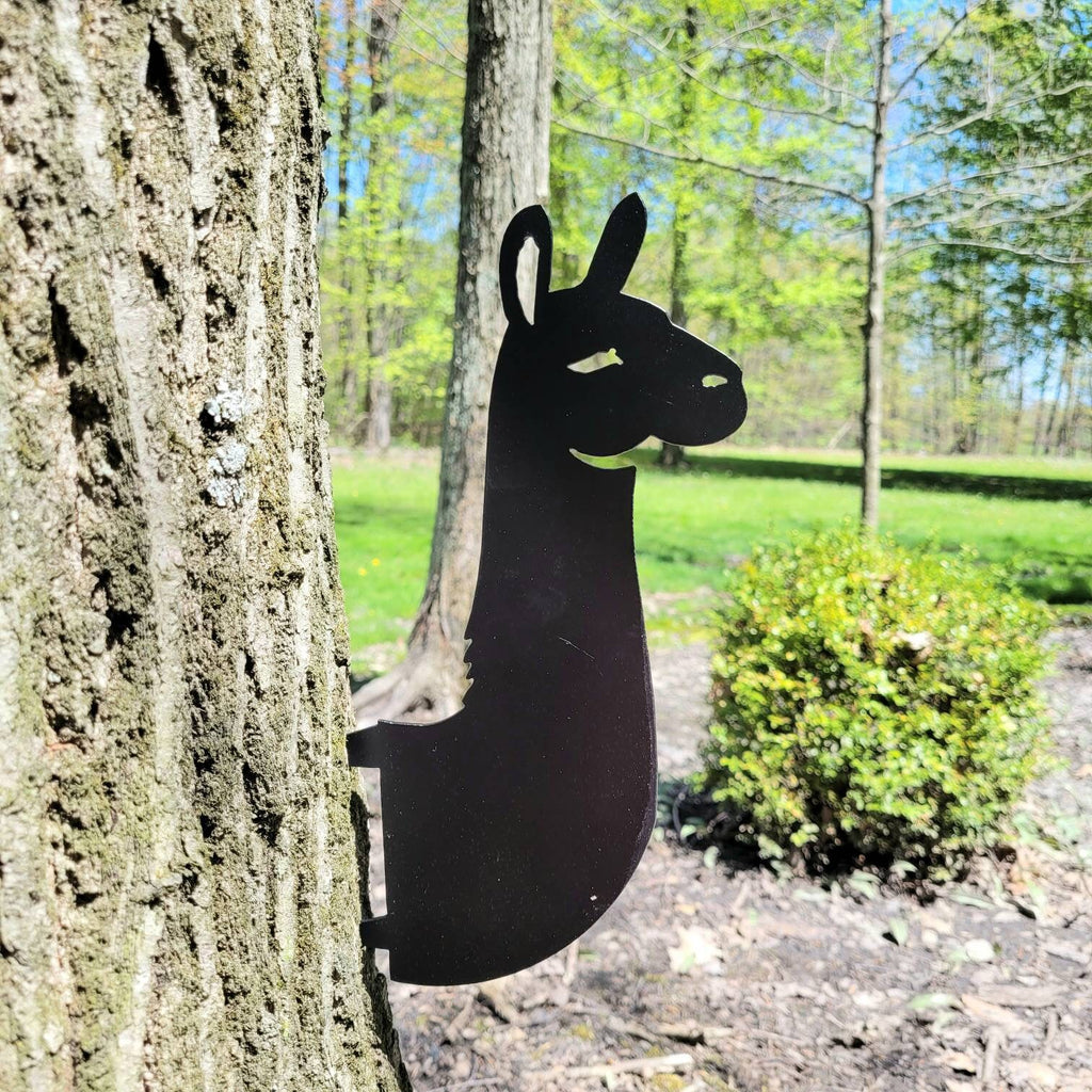 Llama Metal Garden Stake Metal Garden Stake — alternate angle