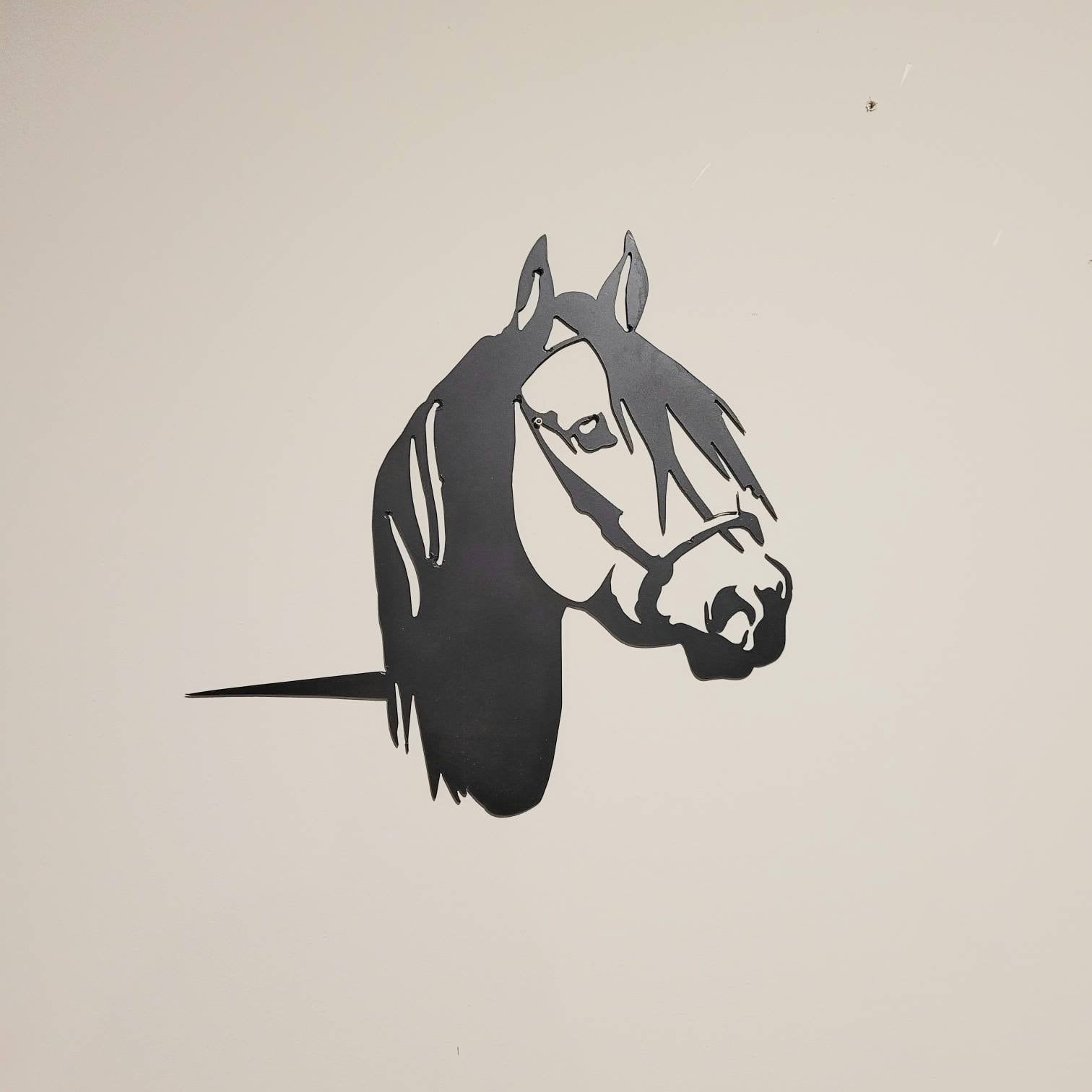 Horse Metal Garden Stake Metal Garden Stake — alternate angle