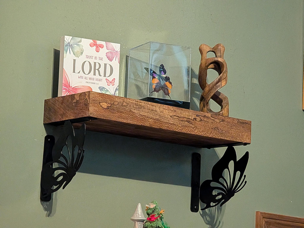 Butterfly Shelf Bracket Set Metal Shelf Bracket — lifestyle setting