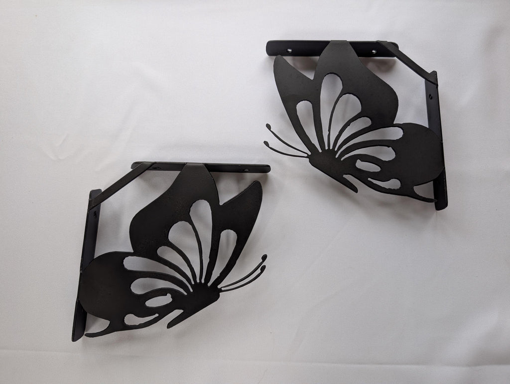Butterfly Shelf Bracket Set Metal Shelf Bracket — alternate angle