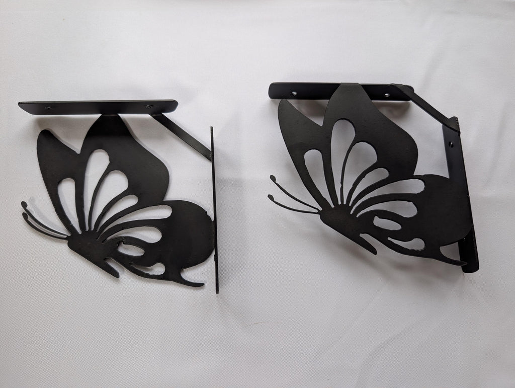 Butterfly Shelf Bracket Set Metal Shelf Bracket — alternate angle