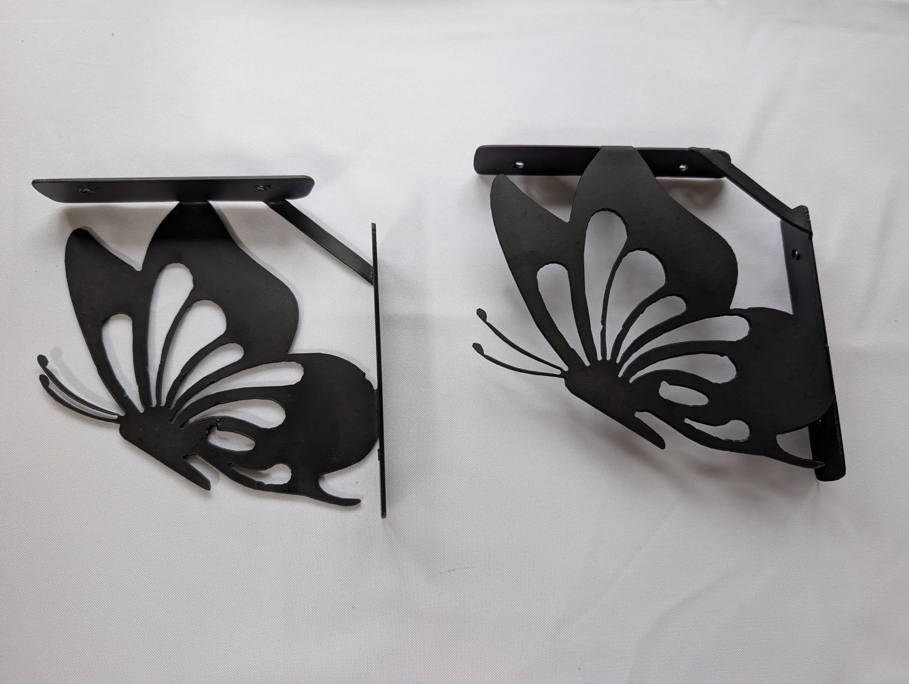 Butterfly Shelf Bracket Set Metal Shelf Bracket — alternate angle