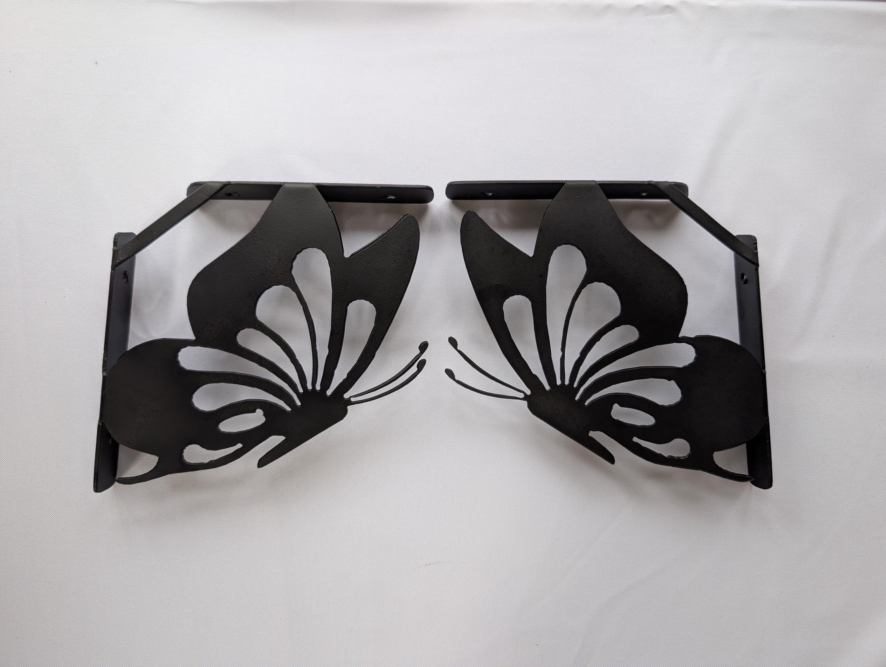 Butterfly Shelf Bracket Set Metal Shelf Bracket — alternate angle