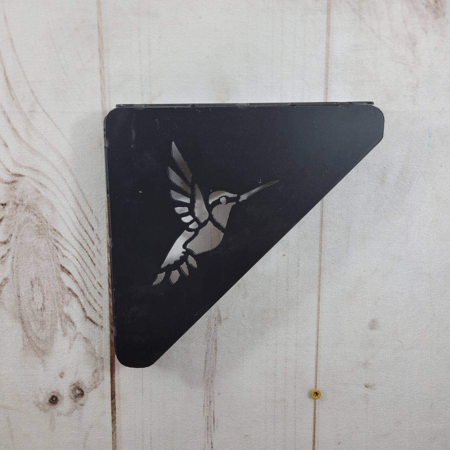 Hummingbird Shelf Bracket Metal Shelf Bracket — lifestyle setting