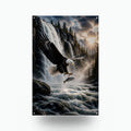 Eagles Catch Eagle Metal Sign Aluminum Sign — front view on white background