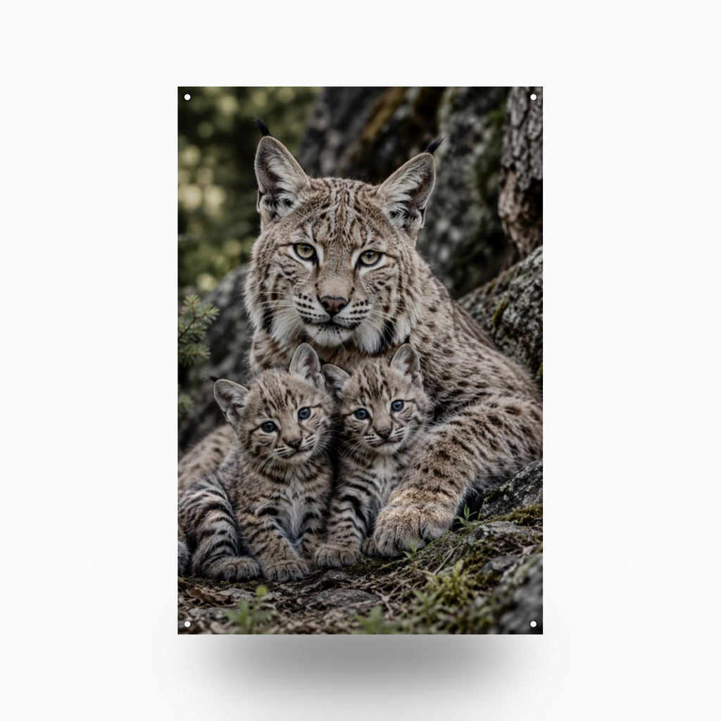 Bobcat Cubs Bobcat Metal Sign Aluminum Sign — front view on white background