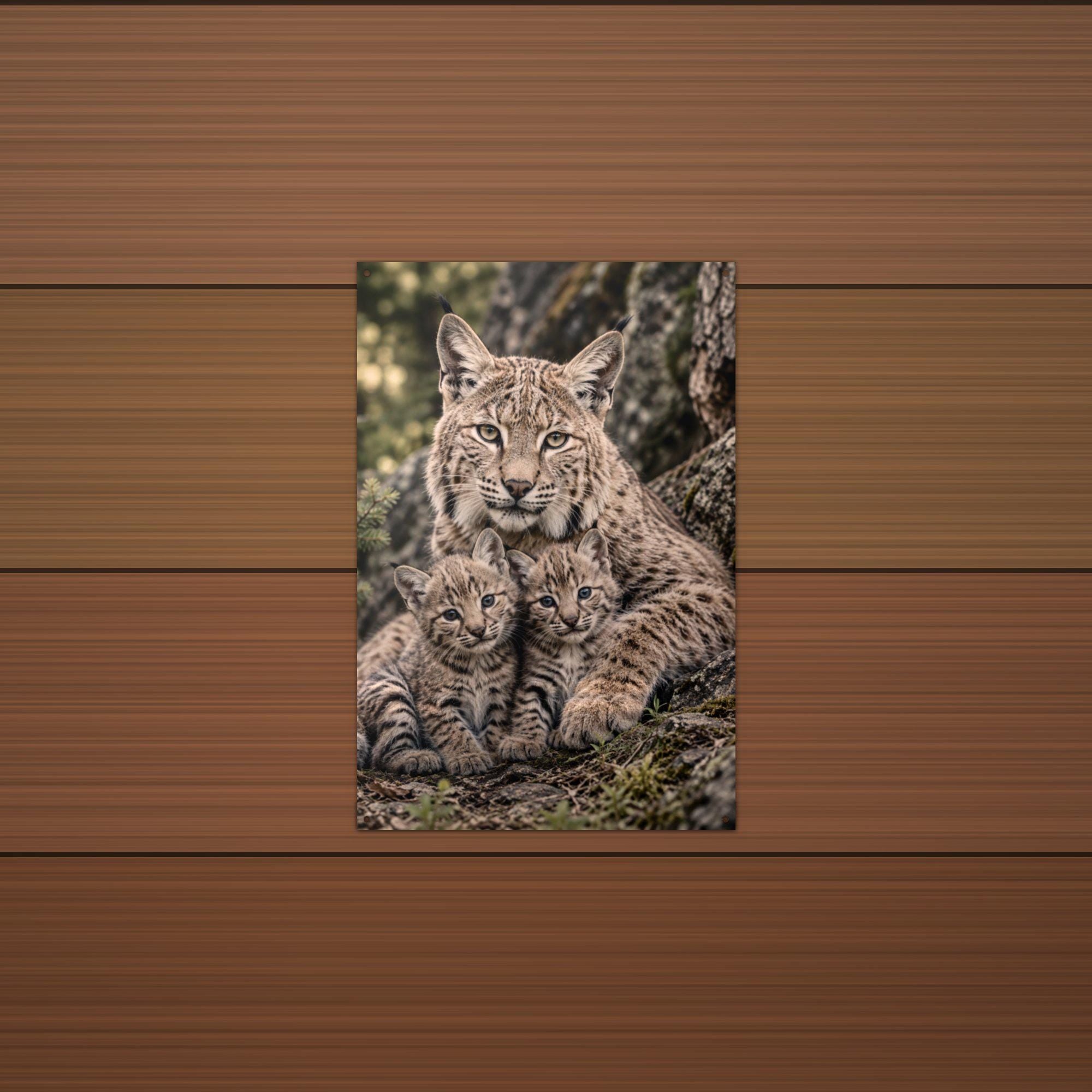 Bobcat Cubs Bobcat Metal Sign Aluminum Sign — lifestyle setting