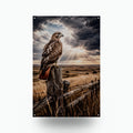 Storm Hawk Hawk Metal Sign Aluminum Sign — front view on white background