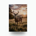 Meadow Buck Buck Metal Sign Aluminum Sign — front view on white background