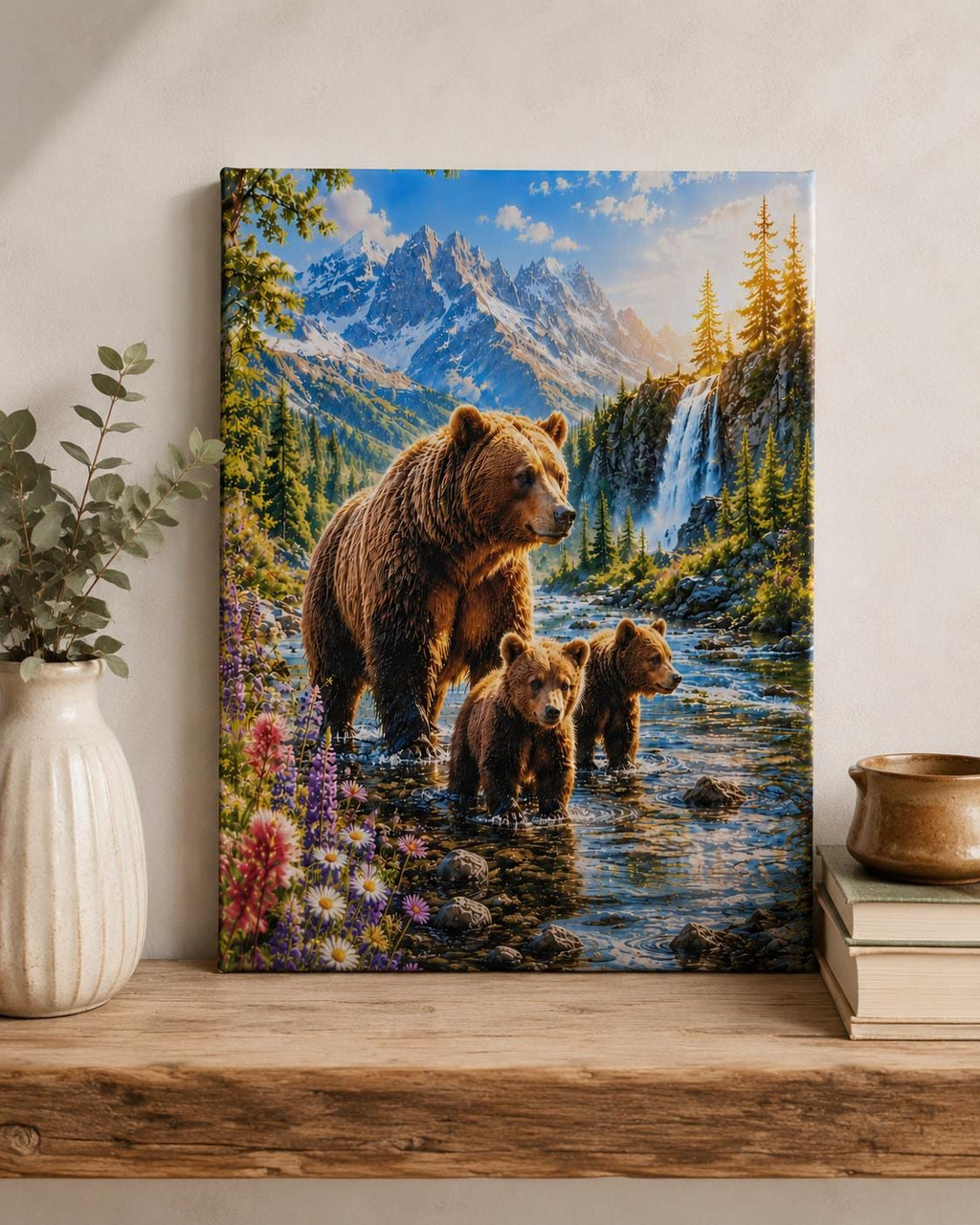 Bear Family Canvas Print Canvas Print — alternate angle