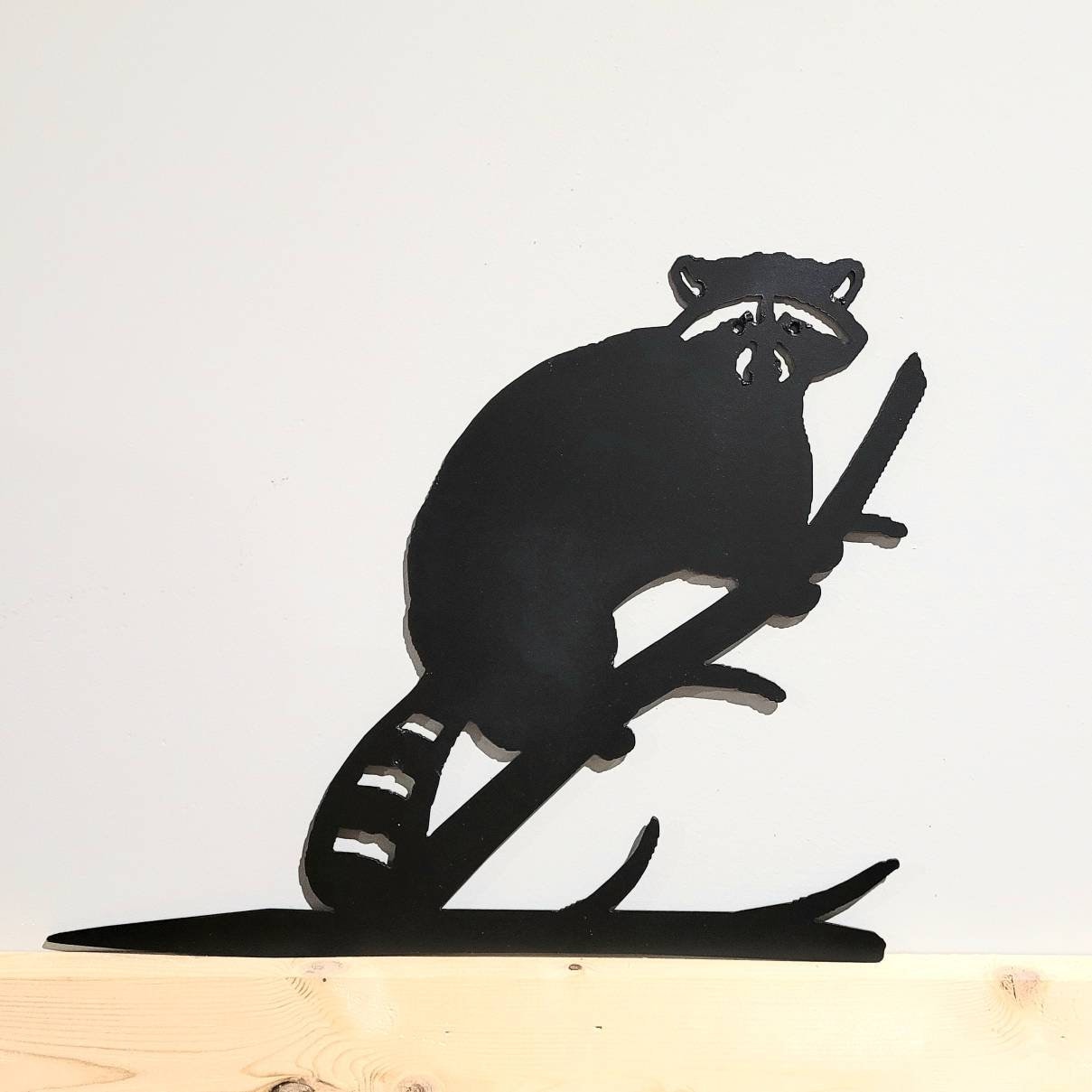 Raccoon Metal Garden Stake Metal Garden Stake — alternate angle