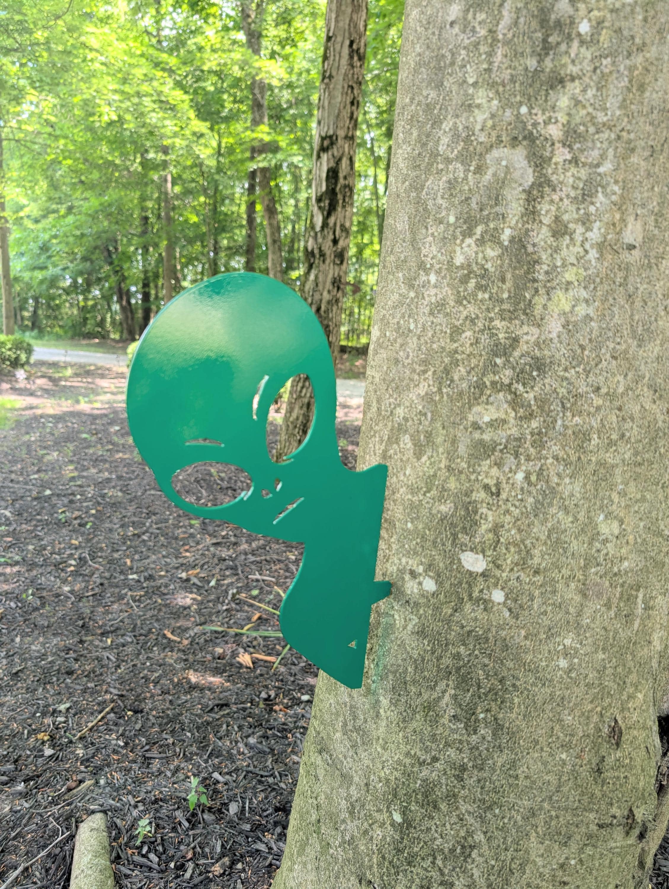 Alien Metal Garden Stake Metal Garden Stake — alternate angle