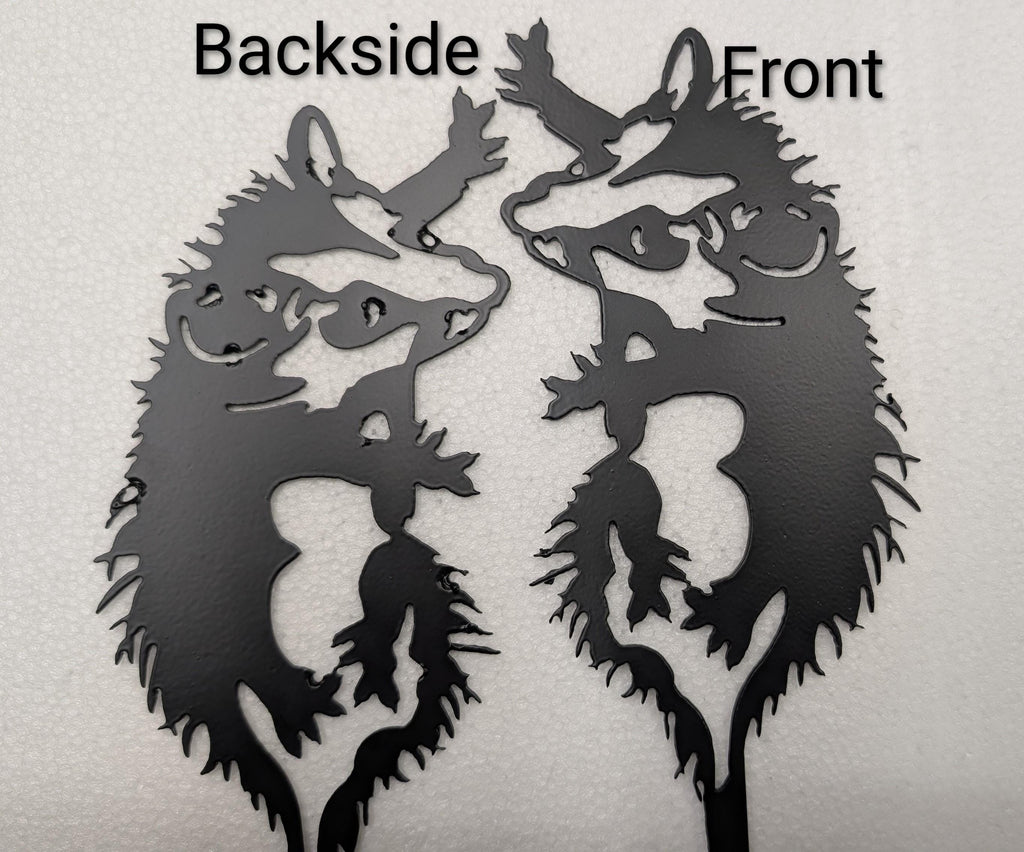 Opossum Metal Garden Stake Metal Garden Stake — alternate angle