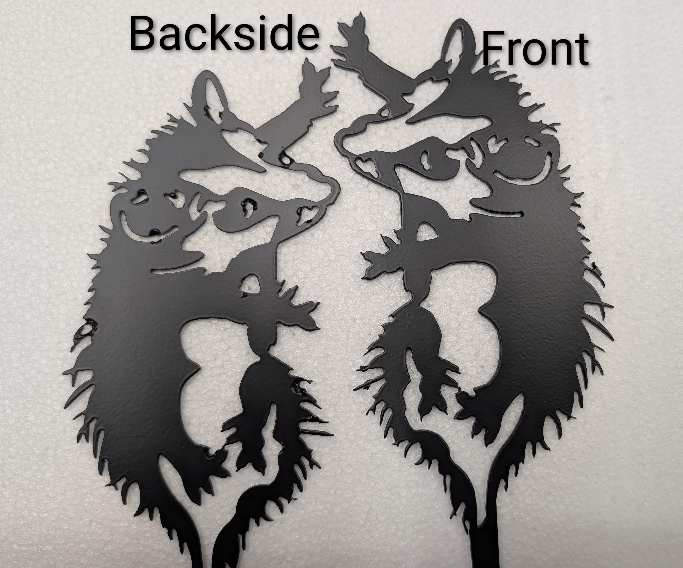 Opossum Metal Garden Stake Metal Garden Stake — alternate angle