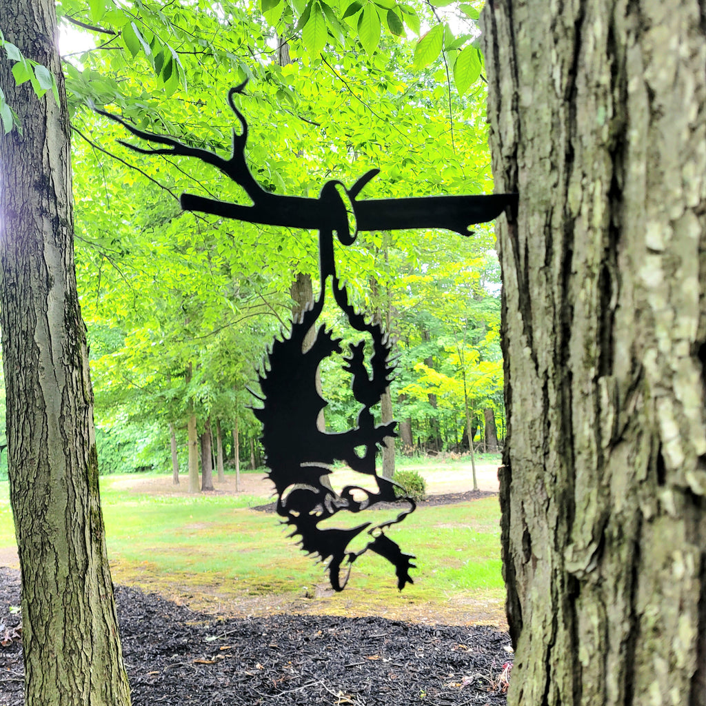Opossum Metal Garden Stake Metal Garden Stake — alternate angle