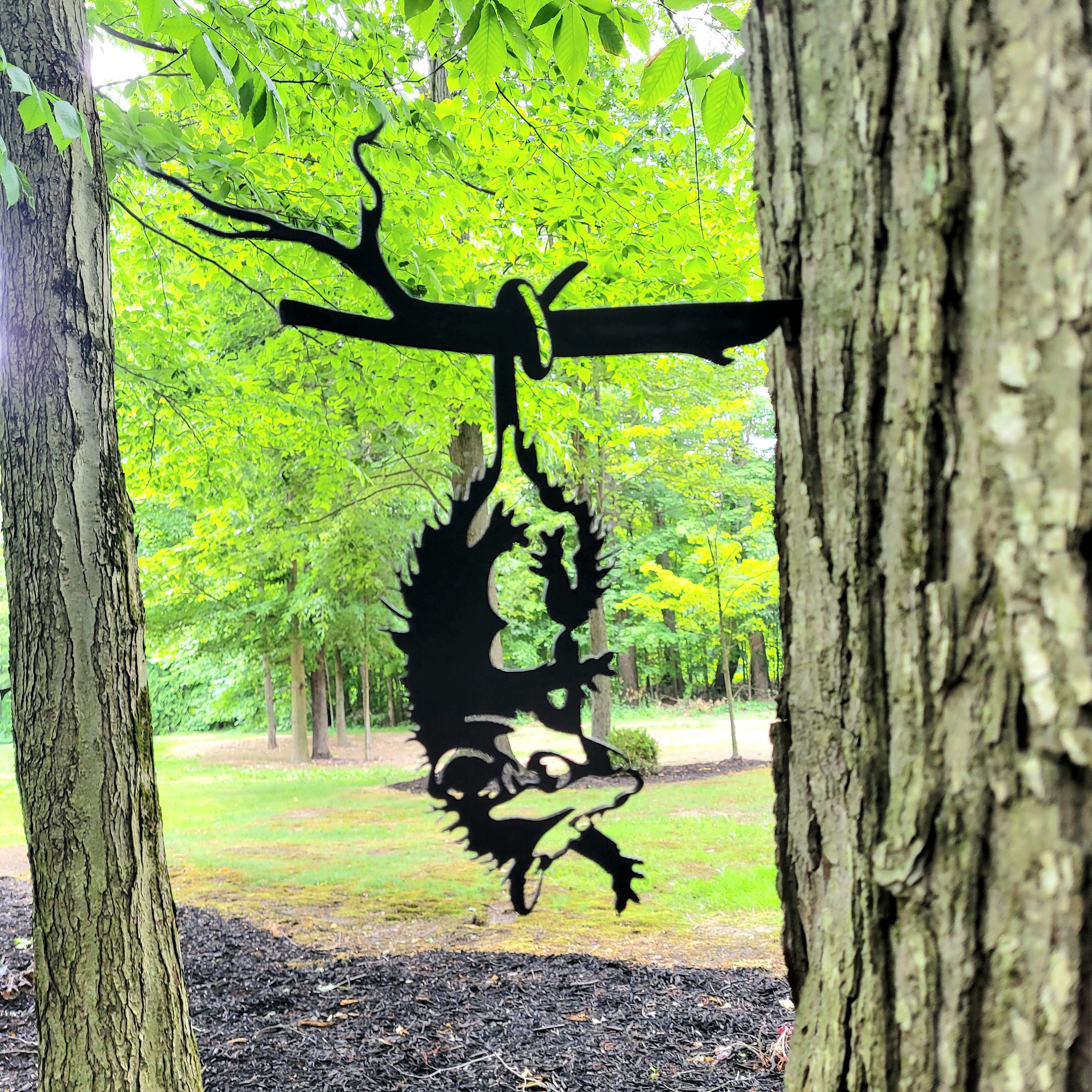 Opossum Metal Garden Stake Metal Garden Stake — alternate angle