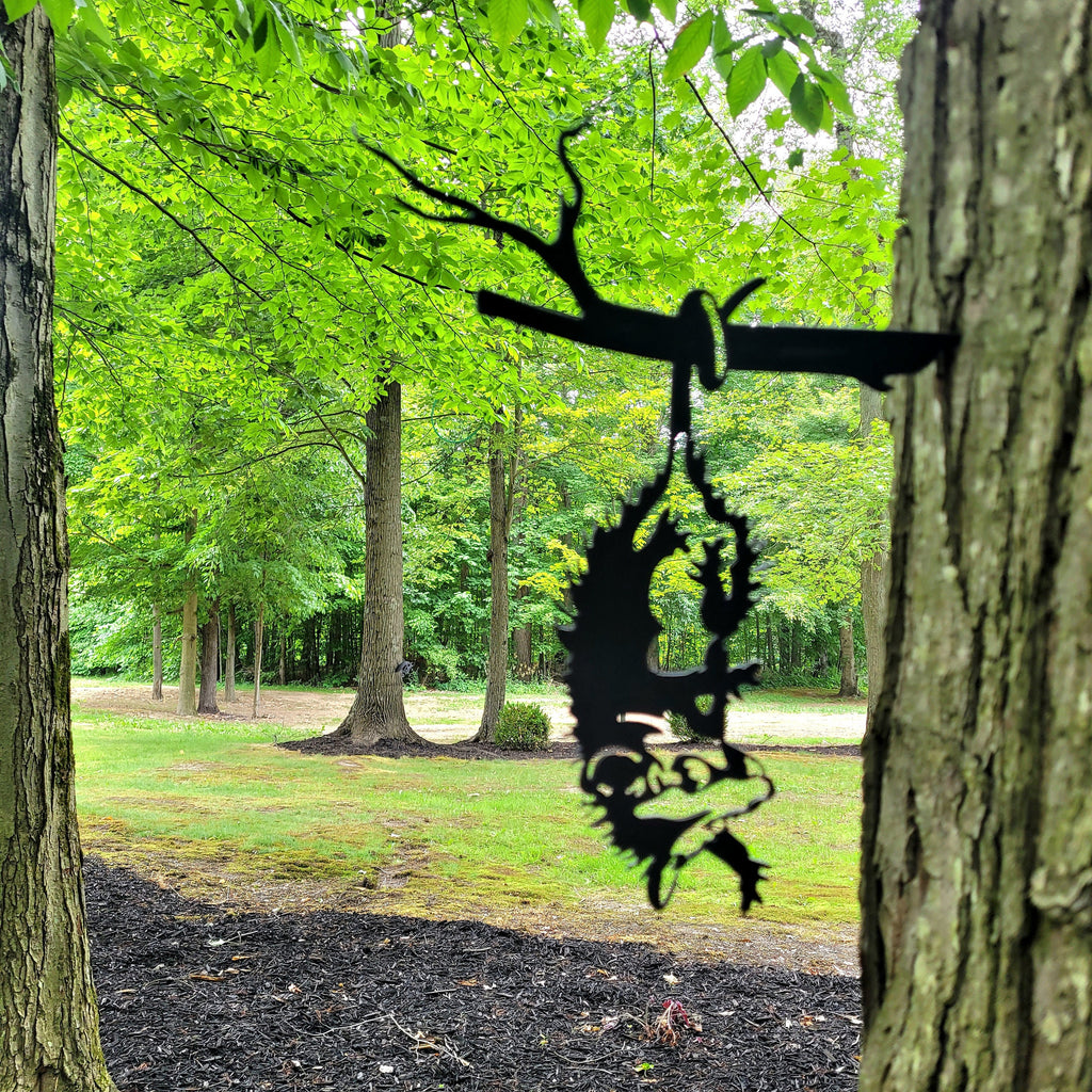 Opossum Metal Garden Stake Metal Garden Stake — alternate angle